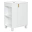 Meuble-lavabo avec lavabo Roomfitter, armoire avec tablette de porte et rangement latéral ouvert, structure en bois massif, porte à fermeture douce-116655648