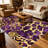 Leopard Print Purple Gold carpet-easy to clean, machine-washable, soft and comfortable; suitable for door mats, kitchens, living rooms, bedrooms, corridors, and laundry areas. Easy to clean, durable carpet for home decoration.-1062853791
