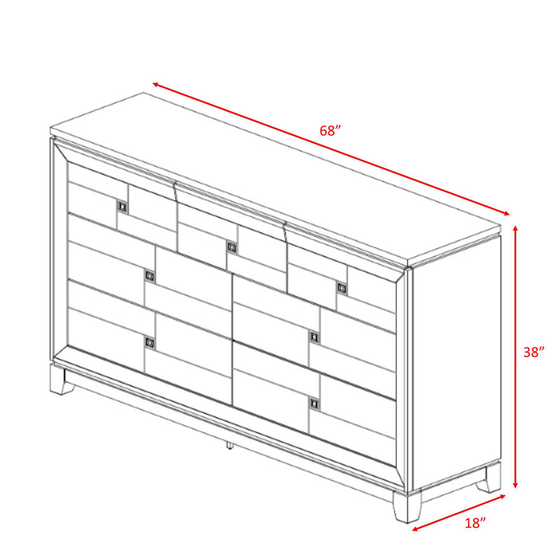 Commode 7 tiroirs denaeja