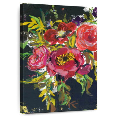 Harnek Abstract Bouquet In Black