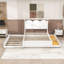 Gerrie Queen Murphy Bed Wall Bed with Wardrobe, Shelves and LED Lights-1905038485