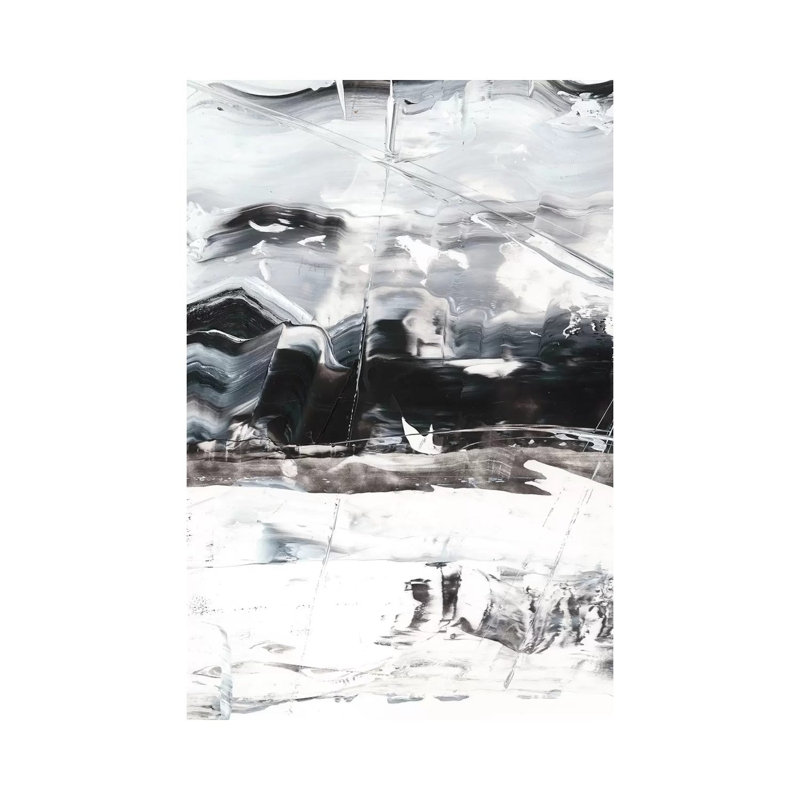 «Winter Lightning I» par Ethan Harper - reproduction d'art, H 26 po x l 18 po x 1,5 po, Pas de tapis, Toile tendue