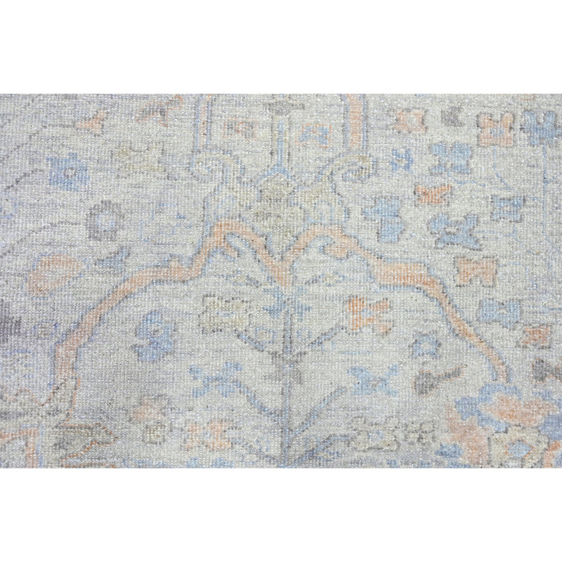 Tapis rectangulaire en laine noué à la main, Rectangle 12 pi x 15 pi