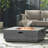 50,000 Square Fire Pit, Modern Iron Frame, 39.27"X39.27"X13.02", No Assembly Required, Stone Gray, Propane Use Only Fireplace, Design Element, 39.27" W X D 13.02" H, Assembly, Gray
