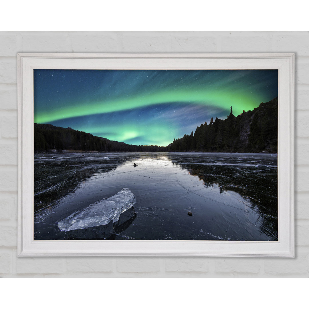 Northern Light Ice Waters - Einzelner Bilderrahmen Kunstdrucke