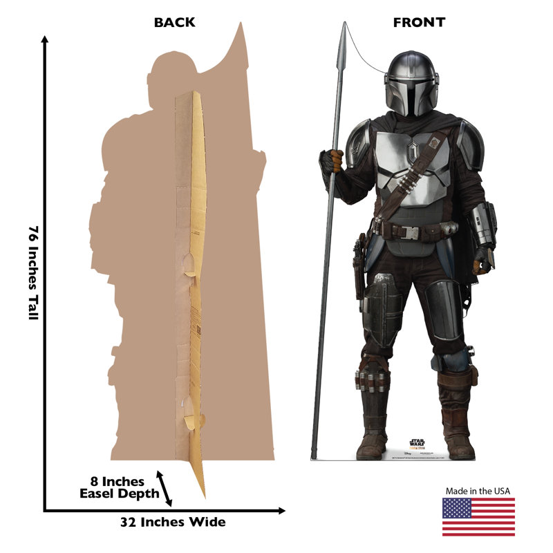 «The Mandalorian with Spear» en carton