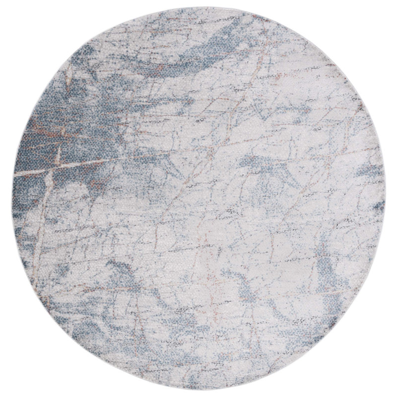 Vogue Performance Abstract Rug, Round 6'7"