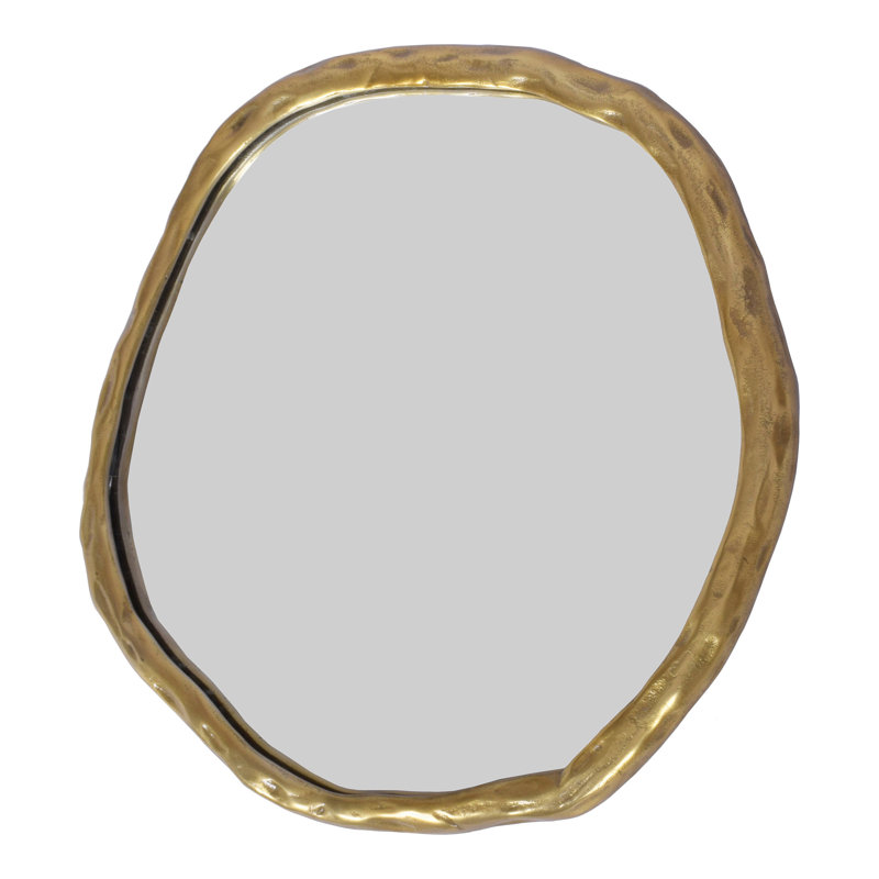 Miroir d'appoint Nola, 24 po x 24 po, Or