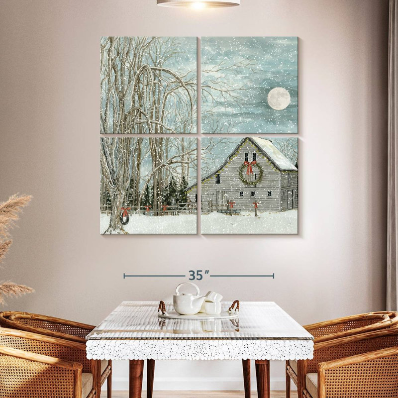 Lilie Christmas Eve Moon, 45" H x 45" W