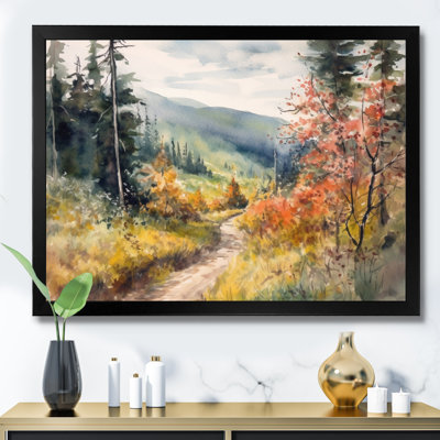 Little Road In Mountain Landscape VII - Forest Wall Art