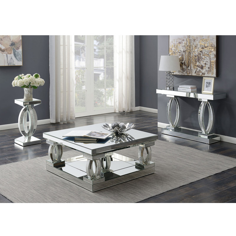 Empire Silver Square Side End Table