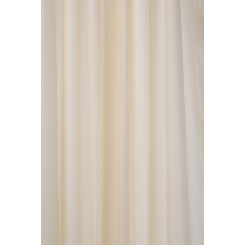 Plain Polyester Shower Curtain, Ivory