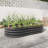 Oval Metal Raised Garden Bed In Black - Facilitate Abundant Plantings Outdoor Bed, Create An Inviting With Plants & Veggies Shape-654554400-654554402