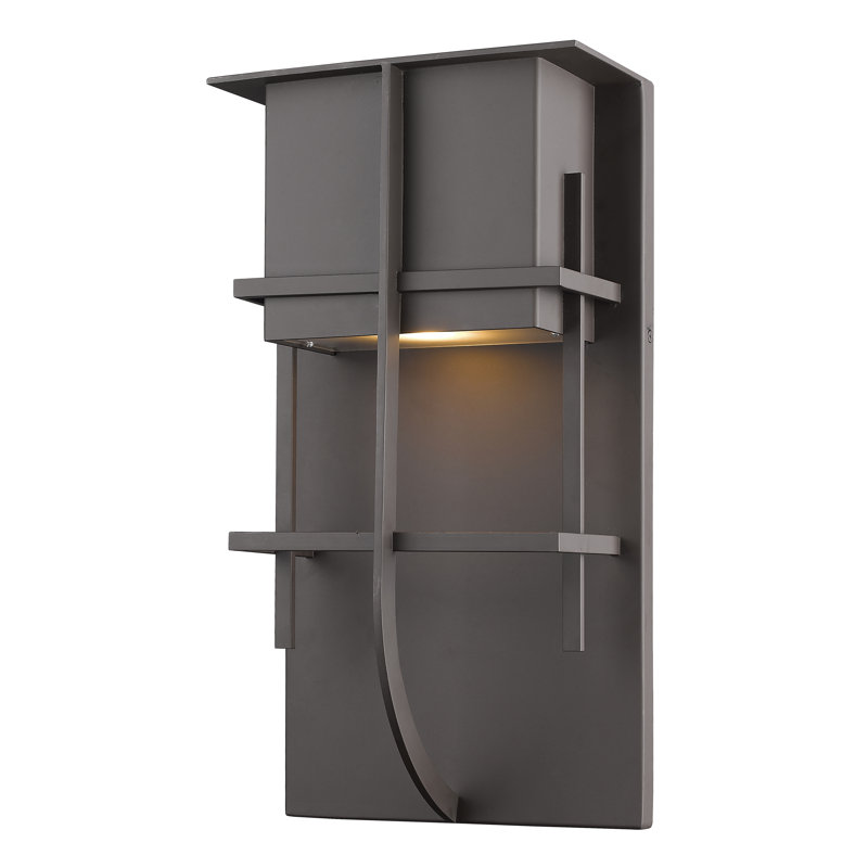Crespin LED Wall Light, Silver, 14.75" H x 7.88" W x 4" D