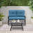 Craigmore 2 - Person Patio Conversation Sets with Cushions-1707101419