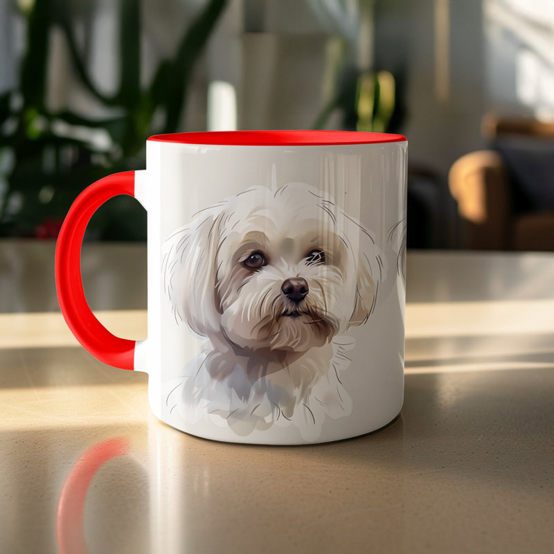 Ceramic Coffee Mug, 2, Red