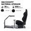Support de simulateur de course Anman avec siège pour Logitech Thrustmater, sans pédale