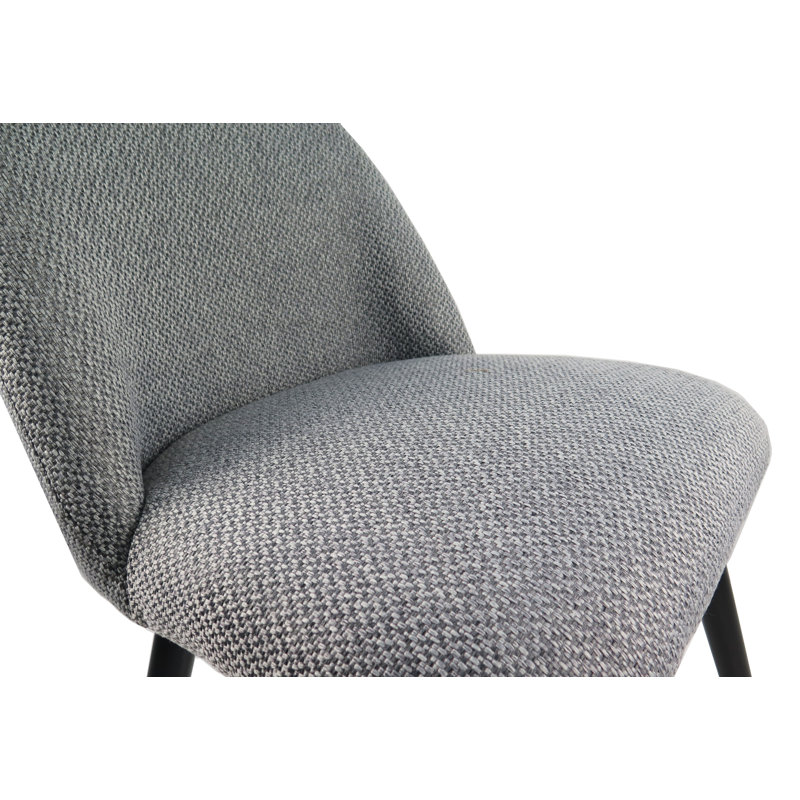 Weisman Upholstered Dining Chair, Mixed Grey