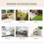Balancelle en macramé pour 2 personnes Outsunny-2116837477