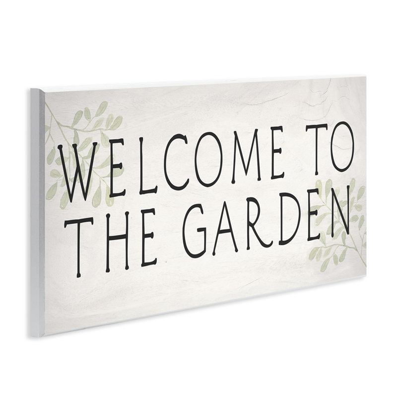  Art mural rétro "Welcome Garden" par Daphne Polselli