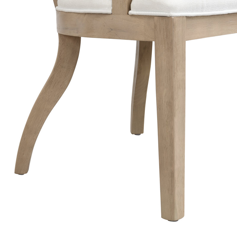 Chaise Ashia, Crème / frêne clair