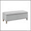Banc de rangement rectangulaire à fermeture douce