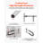 Toilet Safety Rail, 23.8 Inch U-Shaped Handicap Grab Bar, Foldable Senior Safety Pole, Flip Up Toilet Grab Bar With Anti-Slip Support Handle, 300 Lb Load Capacity For Elderly, Disabled, Pregnant-123055269