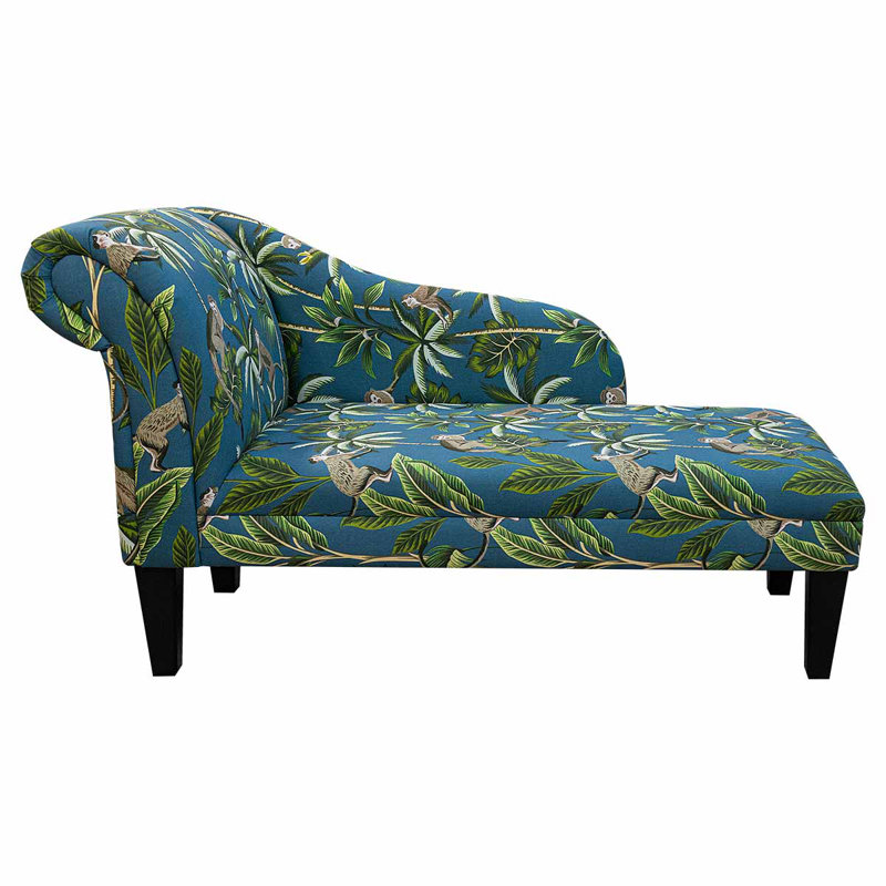 Teal Monkey Chaise Longue