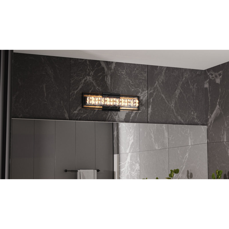 Jadai Integrated LED Matte Black Bath Light With CCT Switch