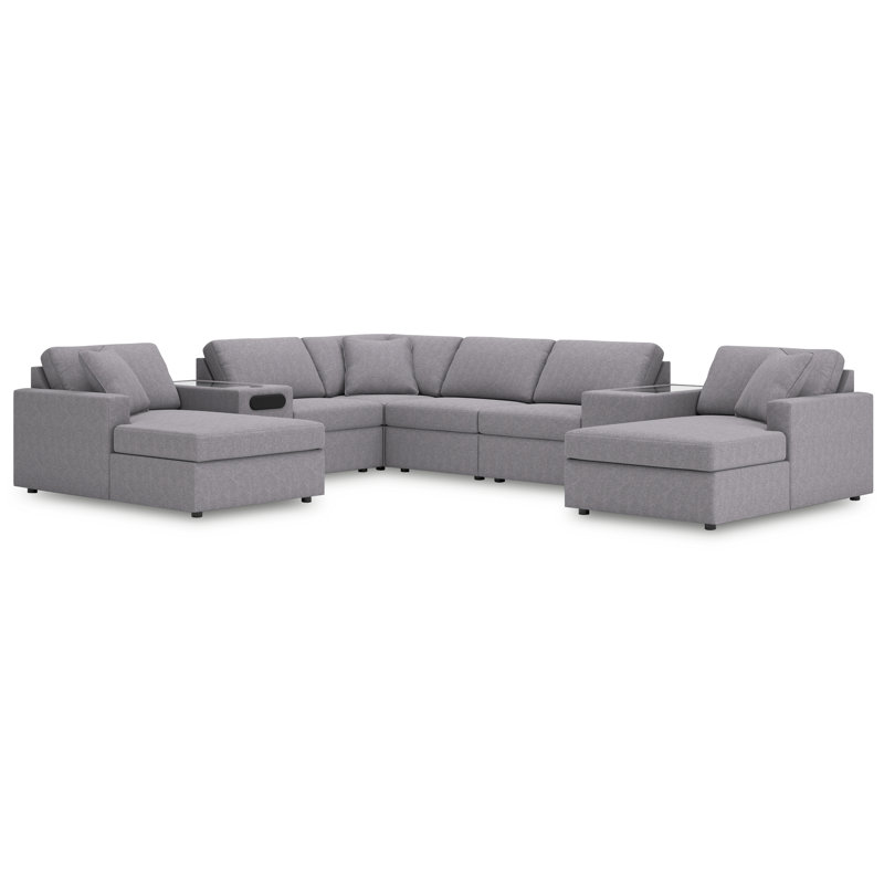Canapé modulaire 8 pièces avec méridienne Modmax