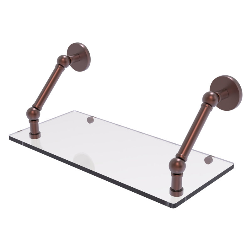 Dalston Bracket Shelf, Antique Copper, 8" H x 18" W x 8'" D