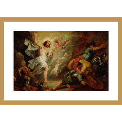 «The Resurgion of Christ» par Peter Paul Rubens, impression giclée sur cadre