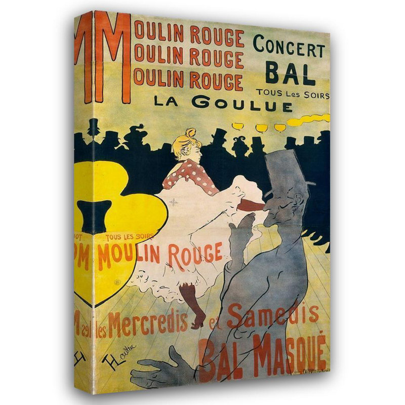 "Trinx", Lautrec, Henri de Henri, art sur toile tendue sous le titre: Moulin Rouge La Goulue