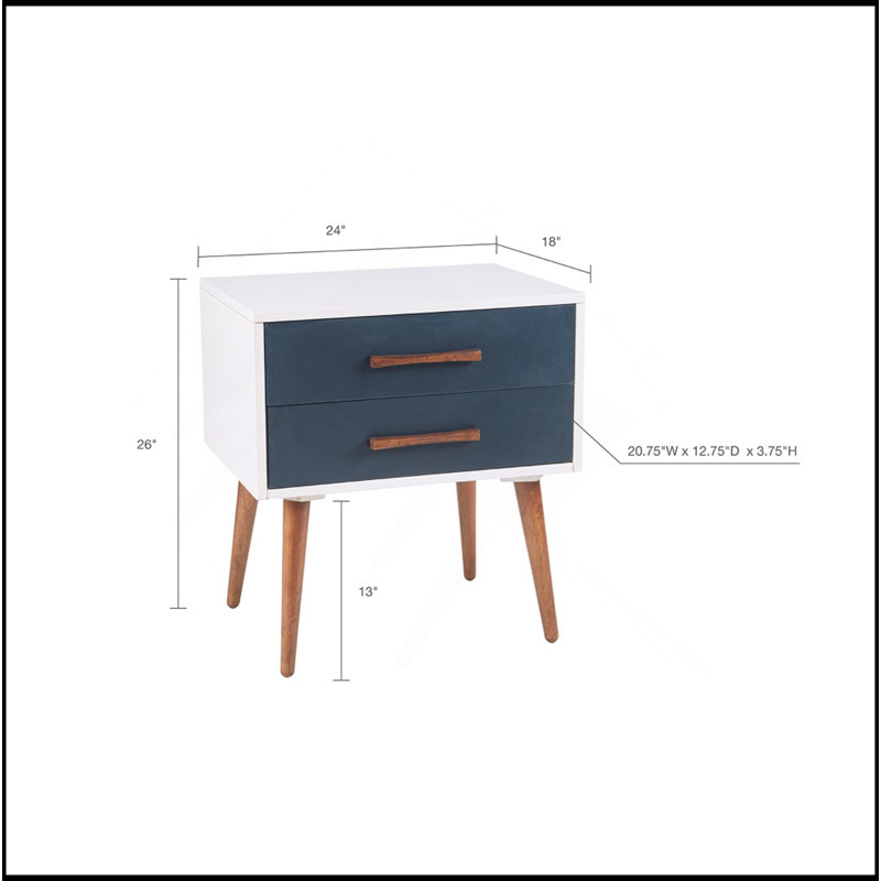 Table de chevet avec rangement