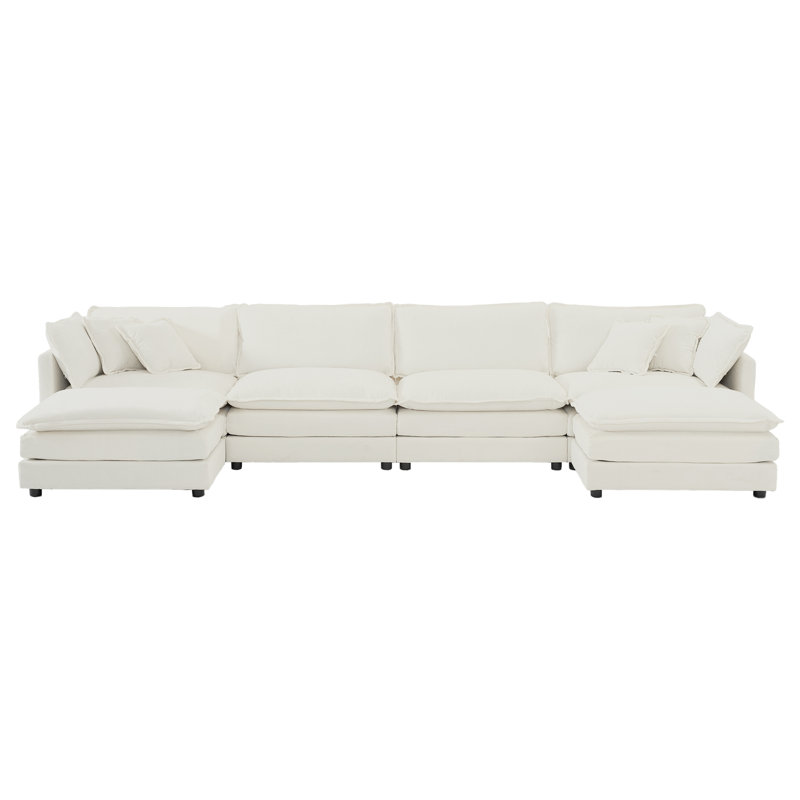 Canapé Comfort U, Blanc