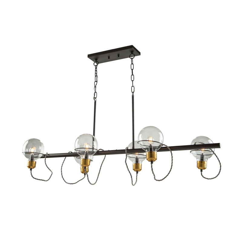 Martina 6 - Light Black Kitchen Island Pendant