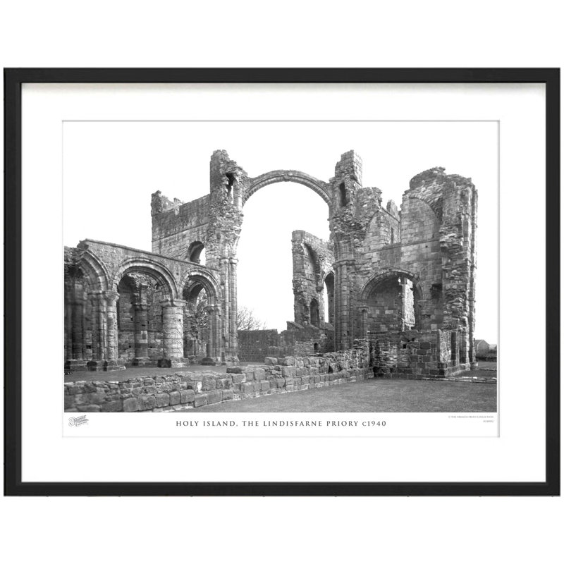 Holy Island, The Lindisfarne Priory C1940 - Single Picture Frame Print, 40cm H x 50cm W x 2.3cm D