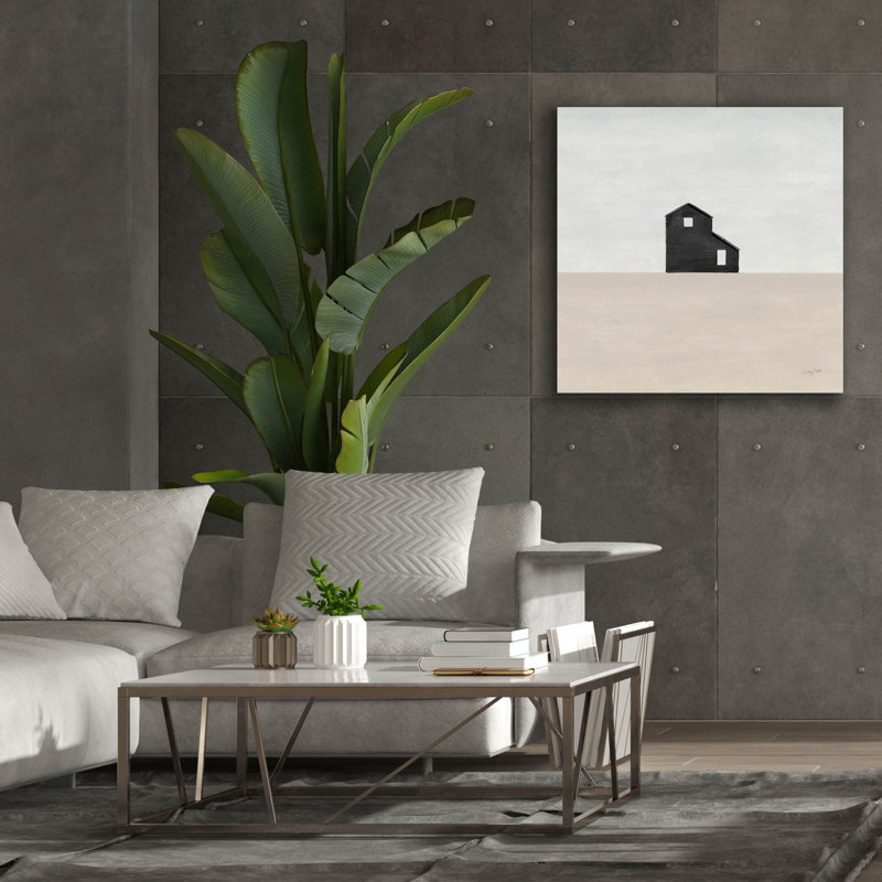  Art mural sur toile, "Rurale simplicité 1 neutre" par Courtney Prahl, 37 po x 37 po
