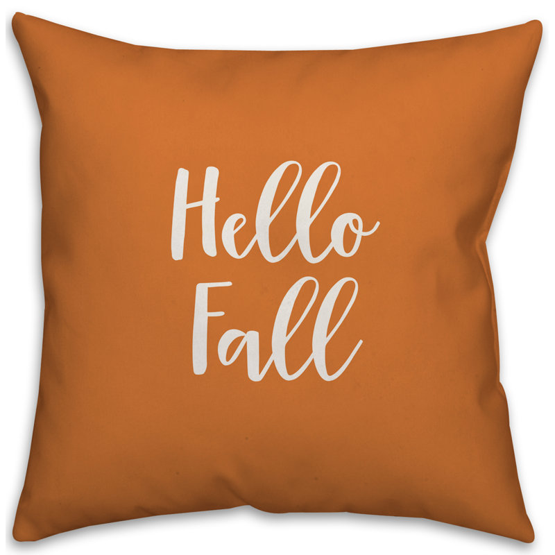  Coussin Hello, Orange, Housse de coussin