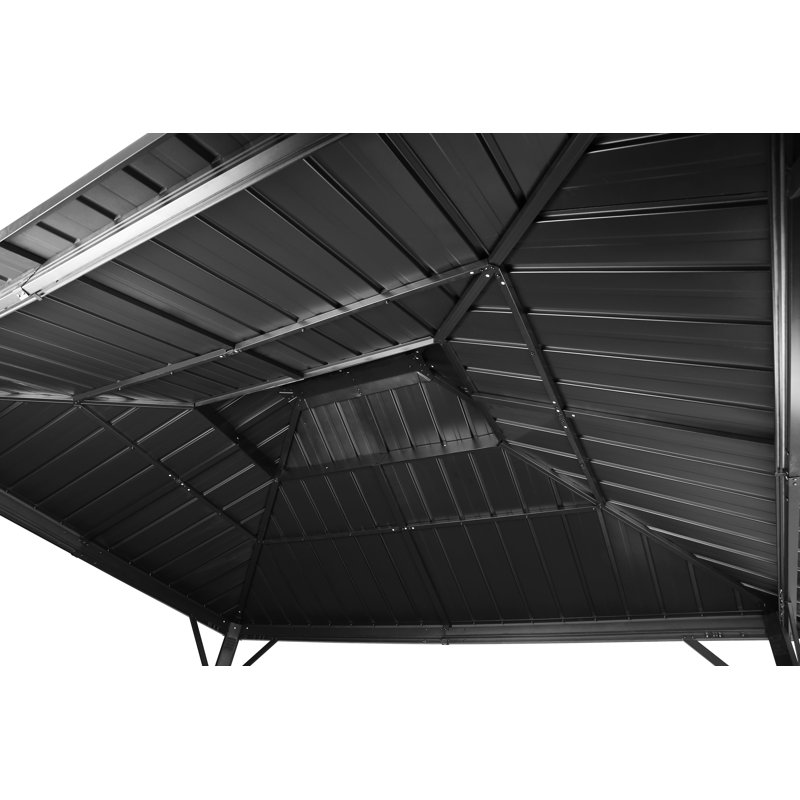 12 pi. L 10 pi. D Pavillon de jardin en aluminium
