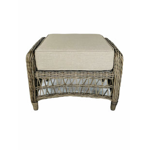 Wild Dunes Wicker Outdoor Ottoman