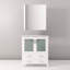 Meuble-lavabo de salle de bain 30 po X P 18,25 po P, plateau en céramique et Miroir-1342245191