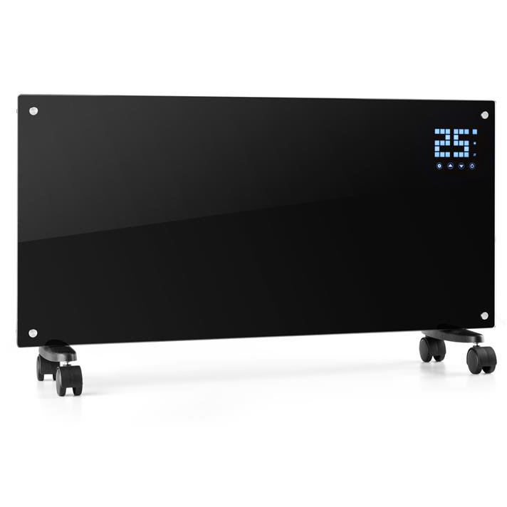 Klarstein 2000W Electric Panel Space Heater and with Digital Display, Black