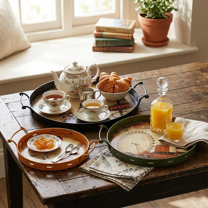 Geddes Metal Tray - Set of 3