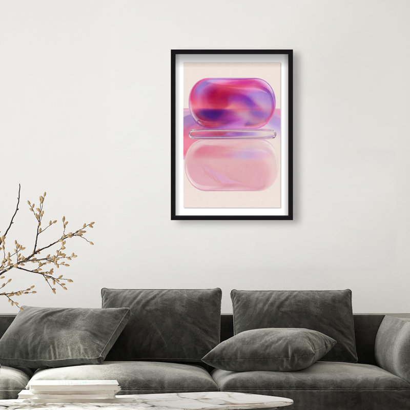 Balanced Harmony Print by Oliver Gal, 37.5"H x 25.5"W, Black Shadowbox