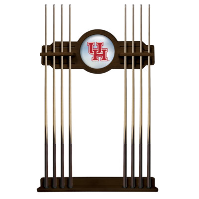 NCAA Holland Bar Stool Wood Pool Cue Rack