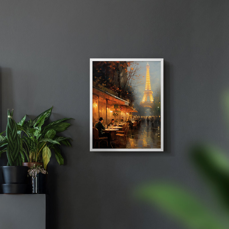 Paysages de la série Cccxxvii - reproduction encadrée de qualité supérieure - prête à être accrochée - aucun clou requis