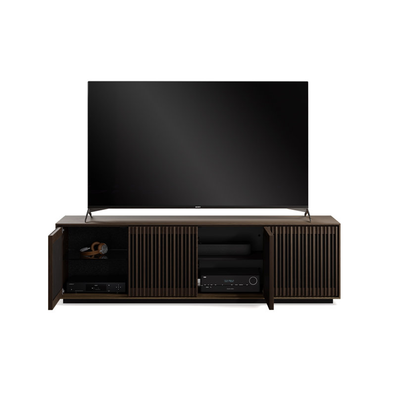 Profile 4-Door Media Storage Cabinet, Toasted Oak