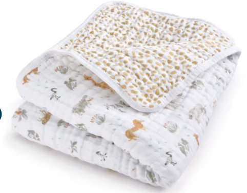 Couverture en mousseline, safari girafe
