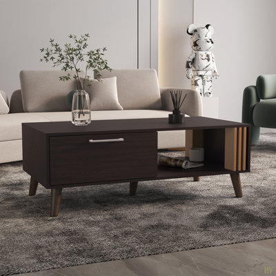 Table basse, 1 porte, 1 tablette